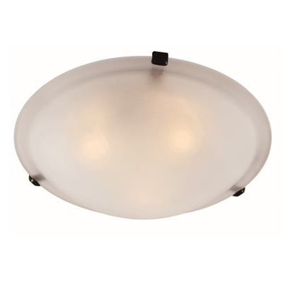 Trans Globe Lighting 58700 ROB 2 Light Flush-mount in Rubbed Oil Bronze